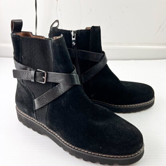 Donald J Pliner Captain Leather & Suede Bootie Size 9.5 - Picture 5 of 16